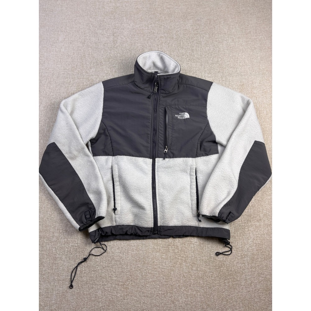 The North Face Denali Fleece Jacket Womens Medium Grey Charcoal Full Zip Coat